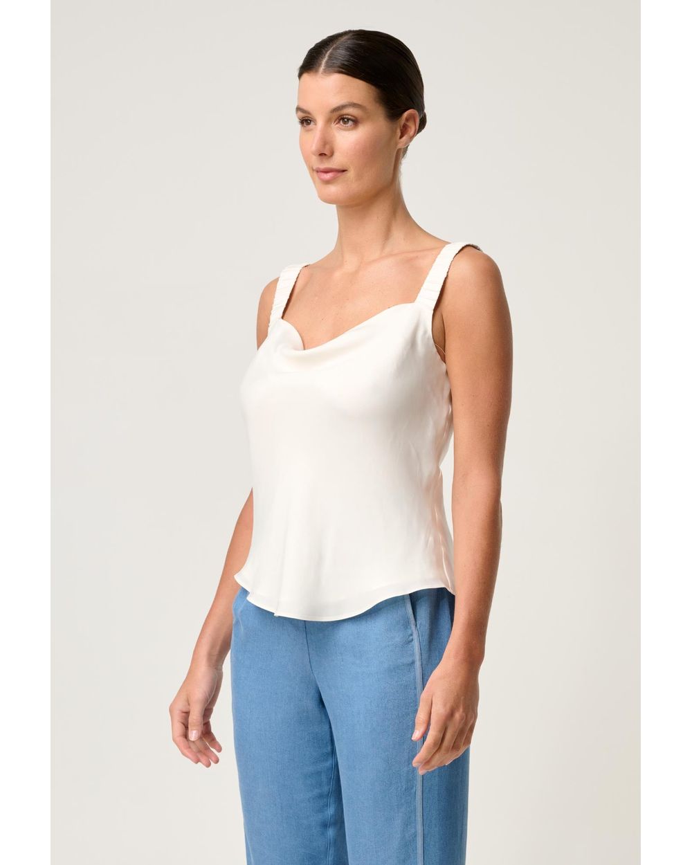 Delray Reversible Cupro Cami (Ivory)