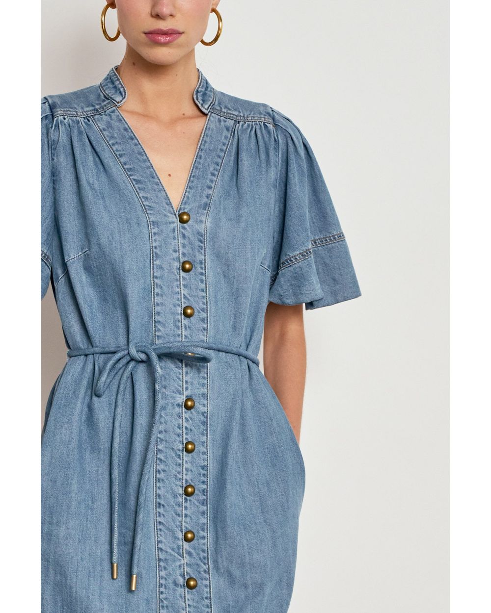 Zoe Kratzmann Honor Dress in Mid Wash Denim