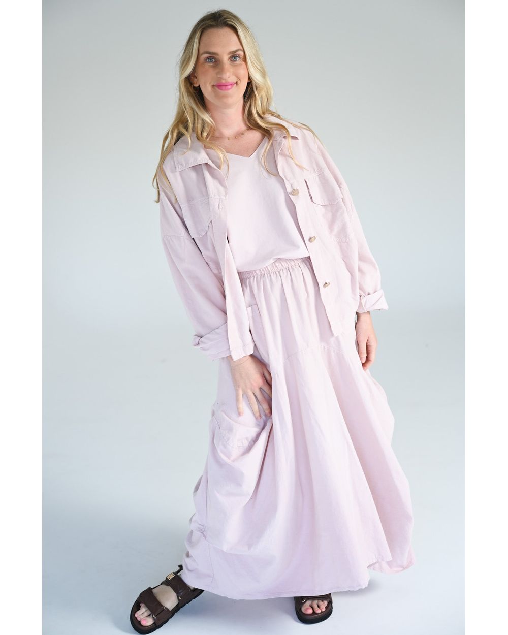 Portofino Cord Jacket in Pink