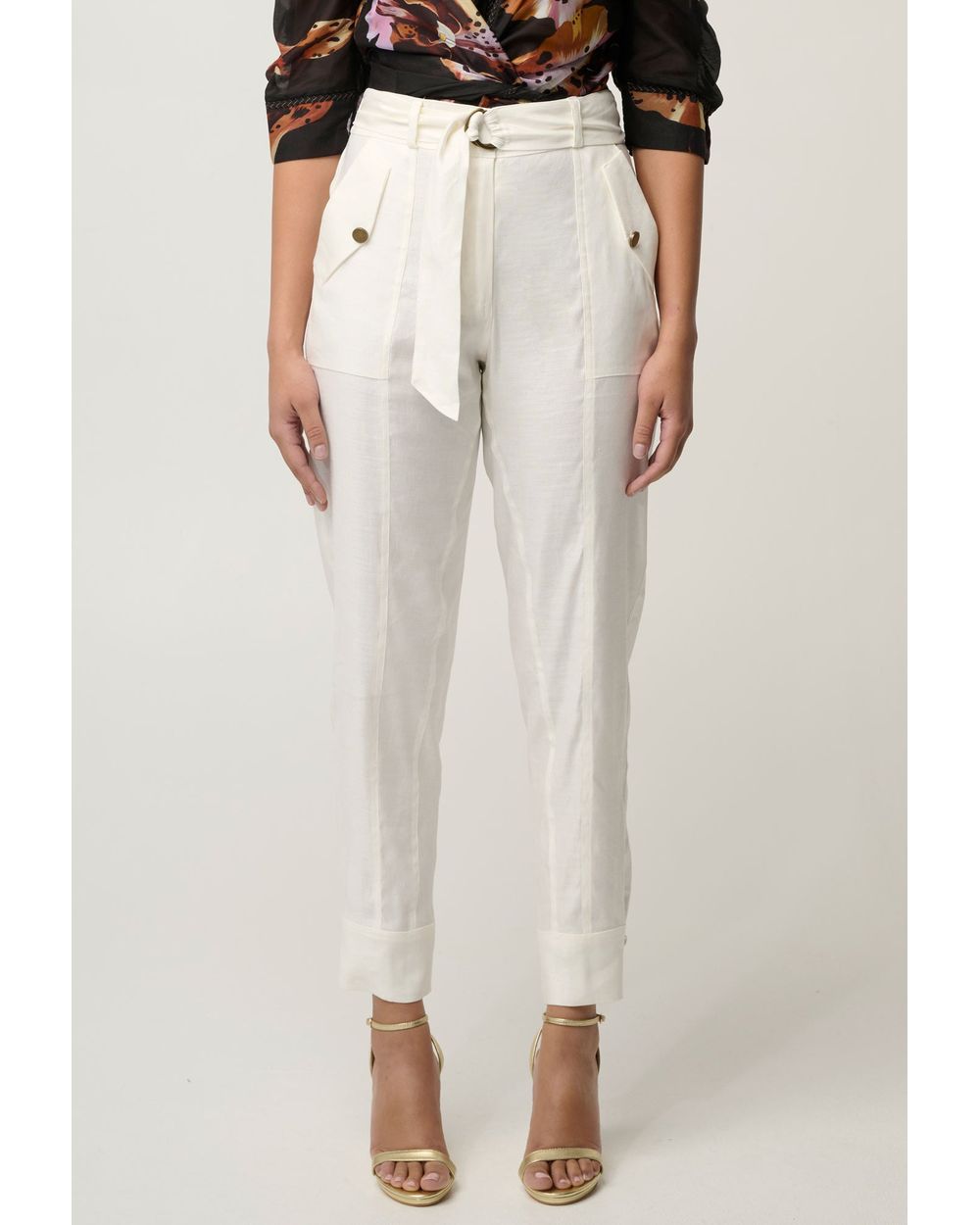 Trinidad Button Cuff Pant (Ivory)