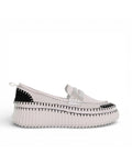 Tide (White Silver Black Stitch)