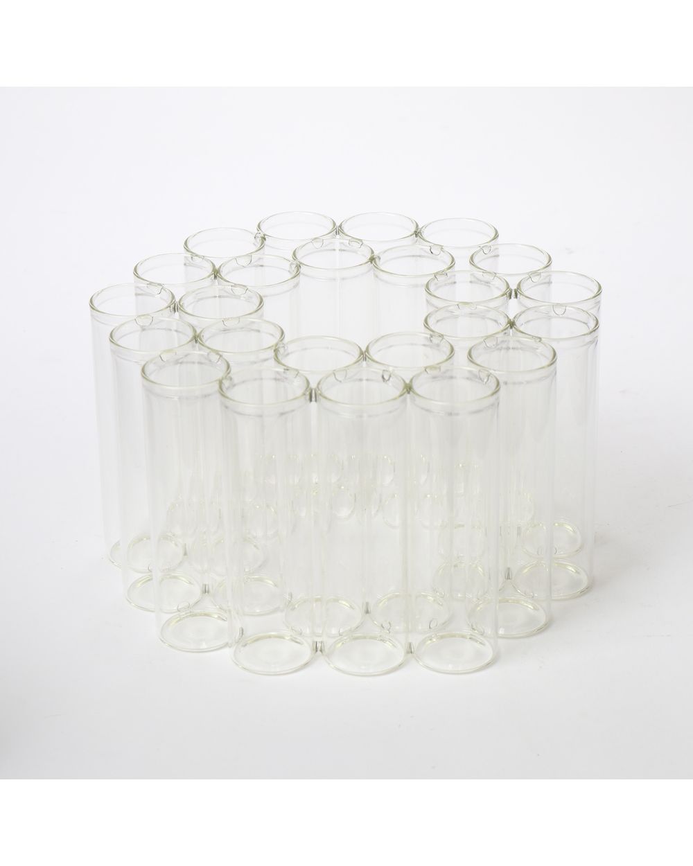 Le Forge Test Tube 24pc Vase Round in clear glass