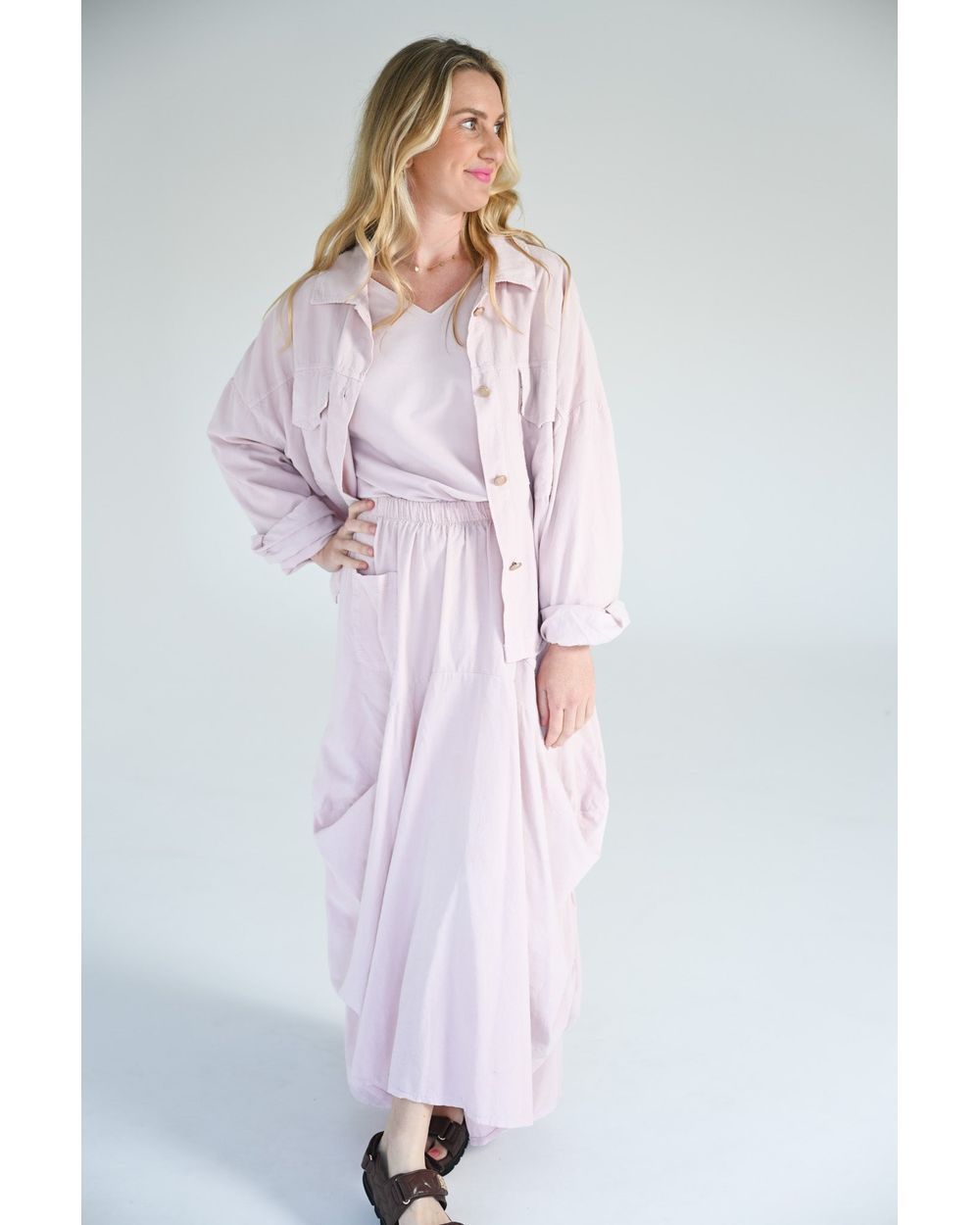 Portofino Cord Jacket in Pink