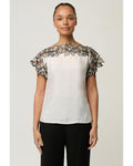 Eleanor Wide Neck Top (Ivory)