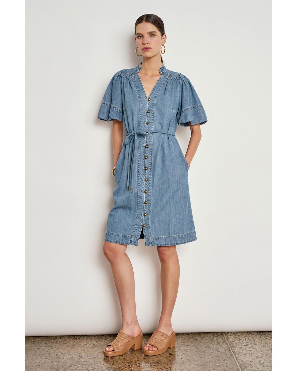 Zoe Kratzmann Honor Dress in Mid Wash Denim