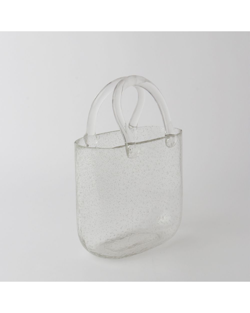 Le Forge Glass Bag Vase 1 in clear glass