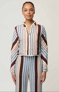 Delray Reversible Jacket (Nautilus Bloom / Iridescent Stripe)