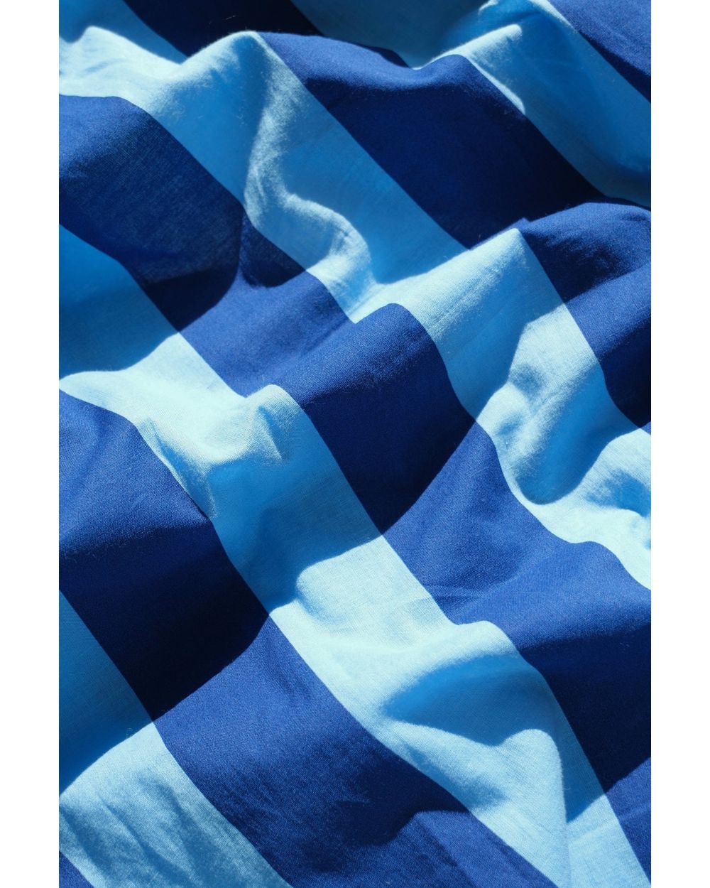 Lolly's Laundry Bono Shirt in wide stripe Blue, side