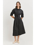 Fitted Waist Dress (Black)