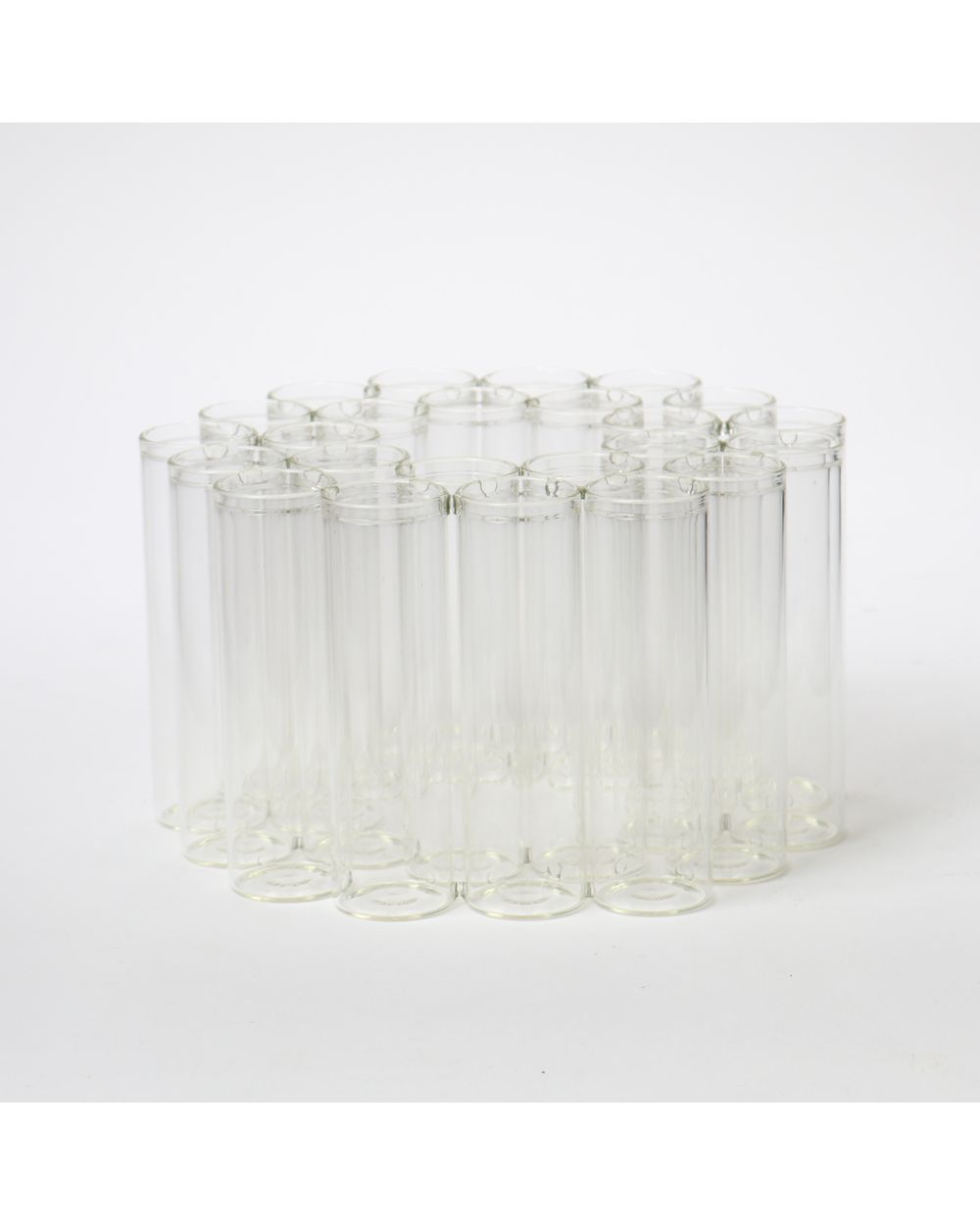 Le Forge Test Tube 24pc Vase Round in clear glass