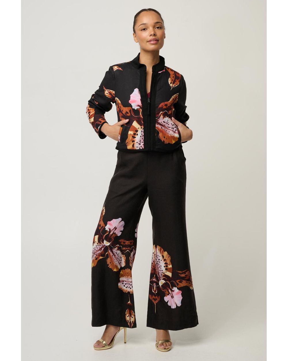 Delray Reversible Jacket (Sunset Orchid / Noir Orchid)