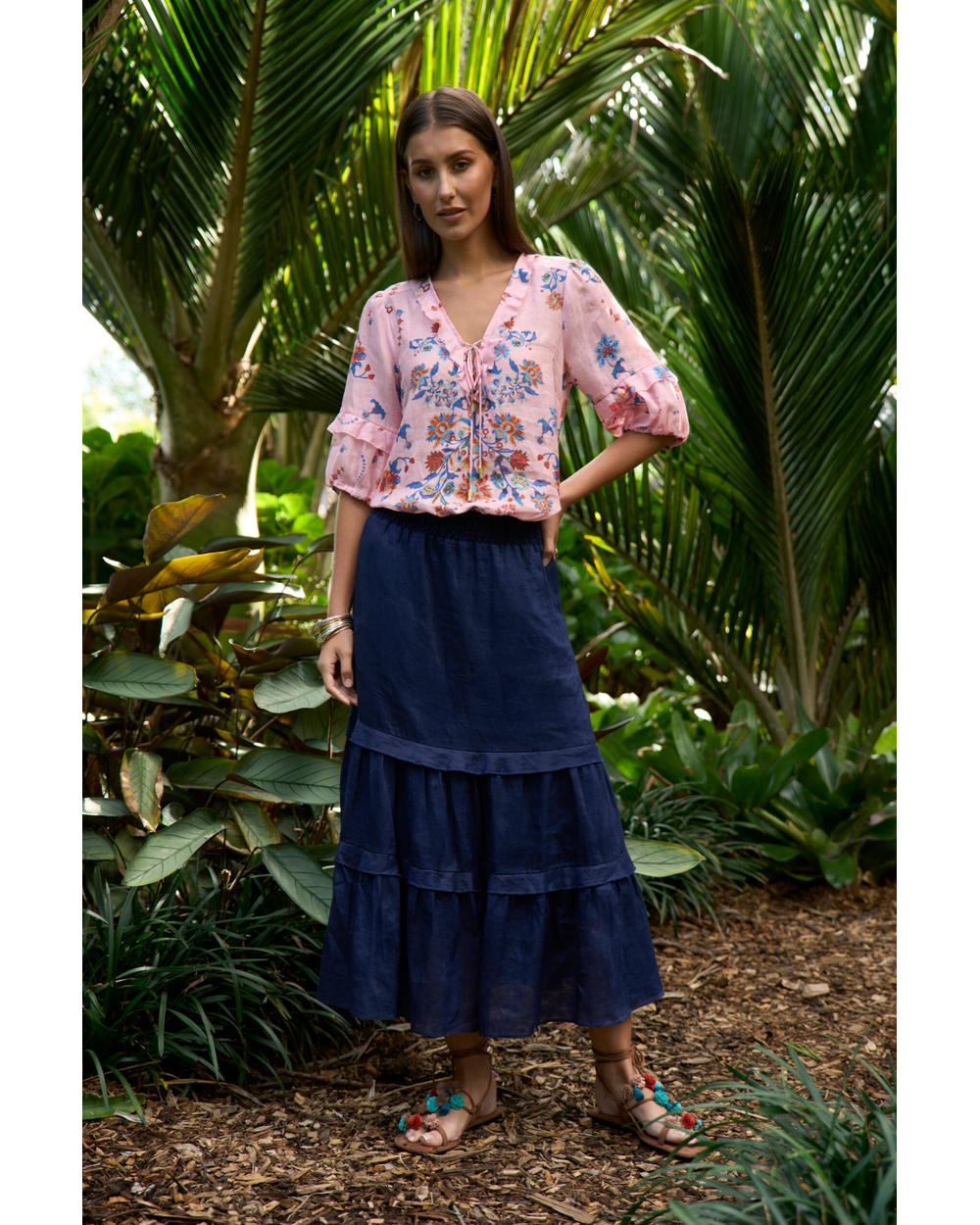 Waterlily Skirt (Indigo)