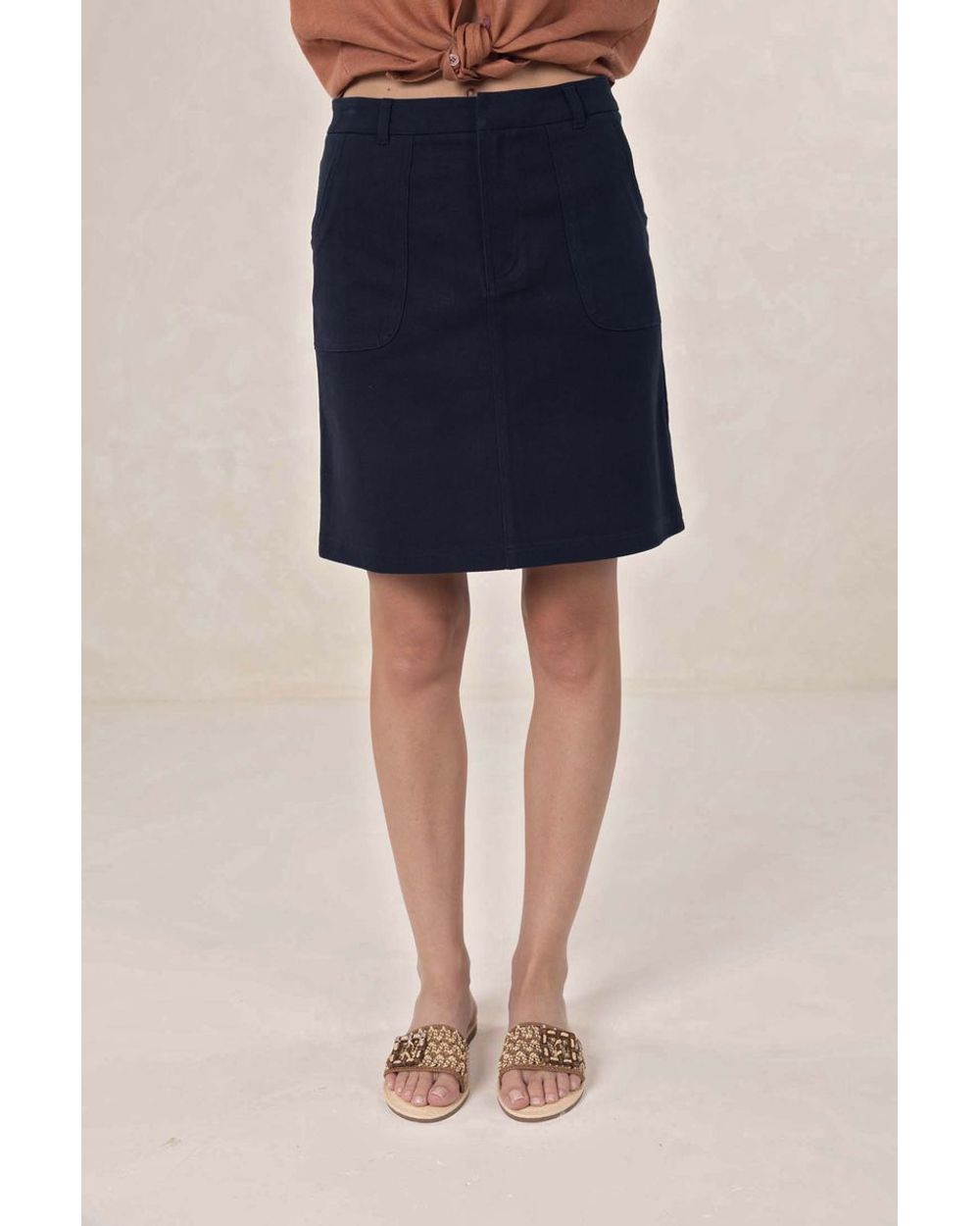 Humidity Freestyle Skirt in Navy