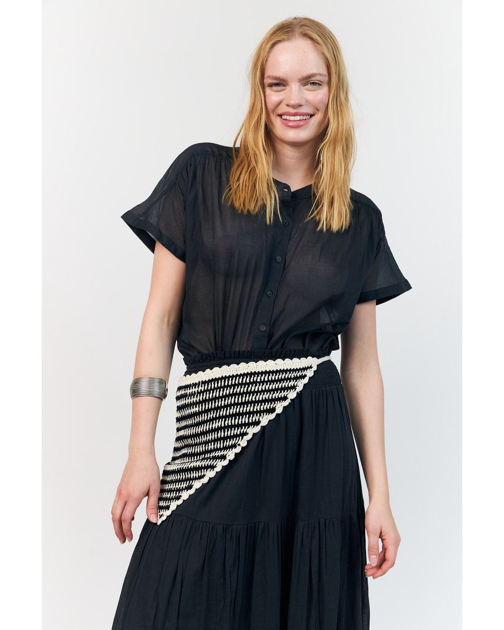 Lolly's Laundry Mya Shirt in Washed Black