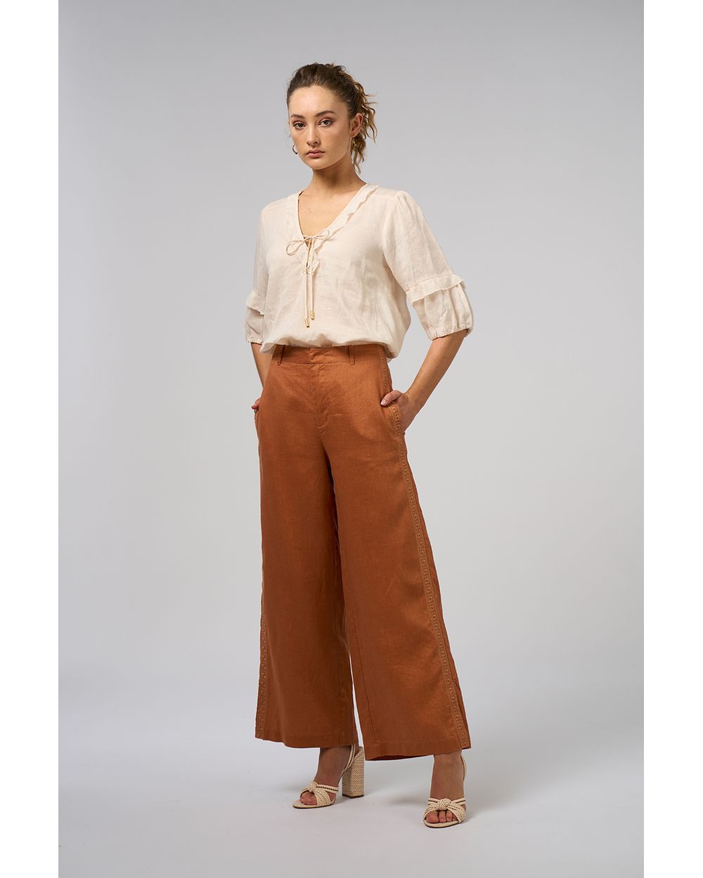 Waterlily Blouse in Bone