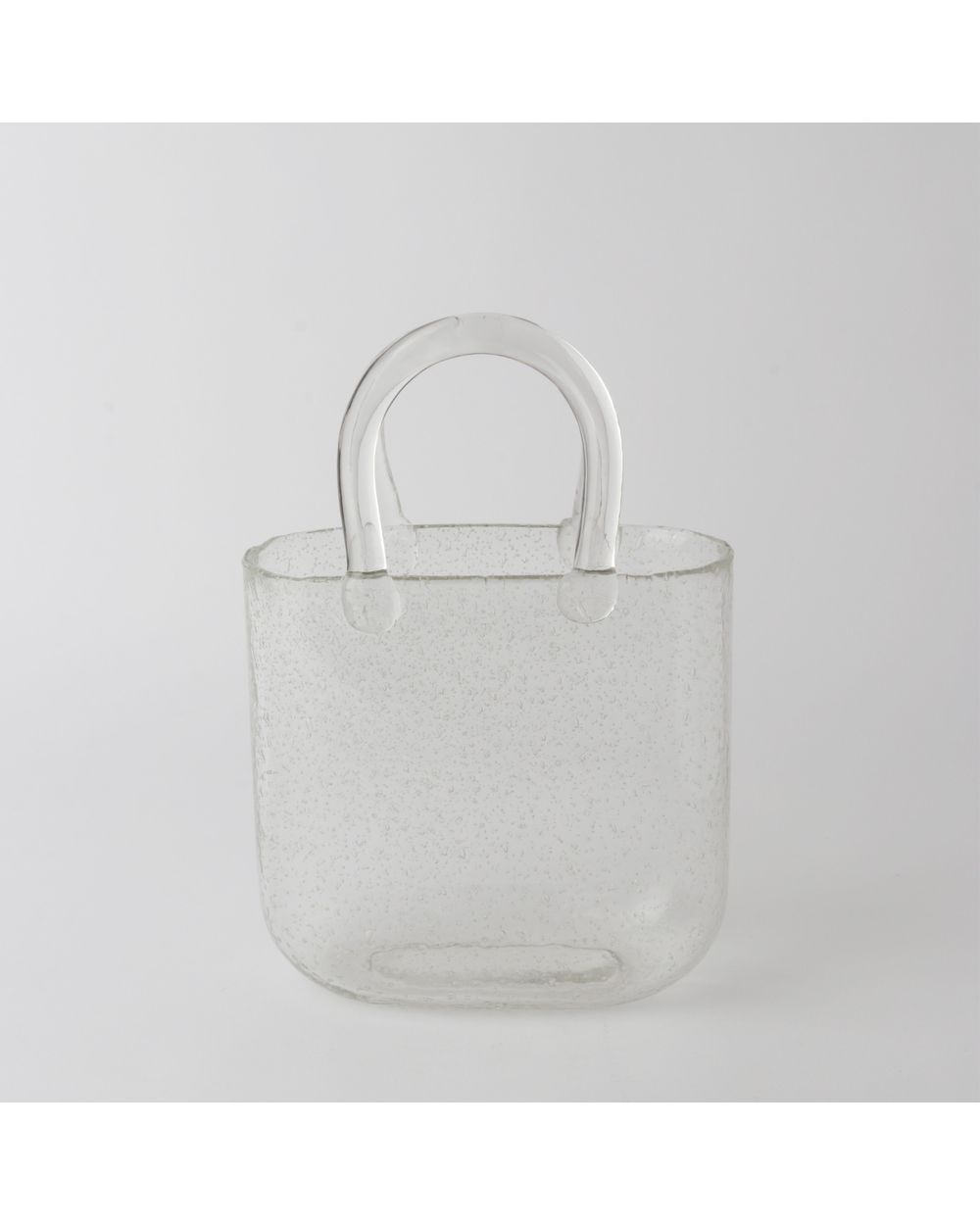 Le Forge Glass Bag Vase 1 in clear glass