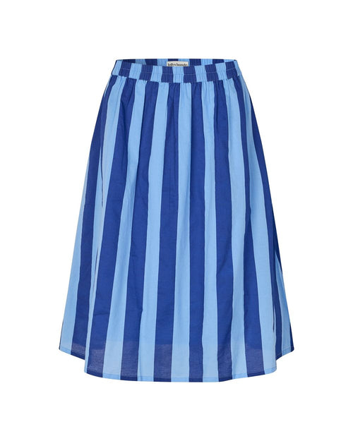 Lolly's Laundry Akane Maxi Skirt in Blue stripe, detail