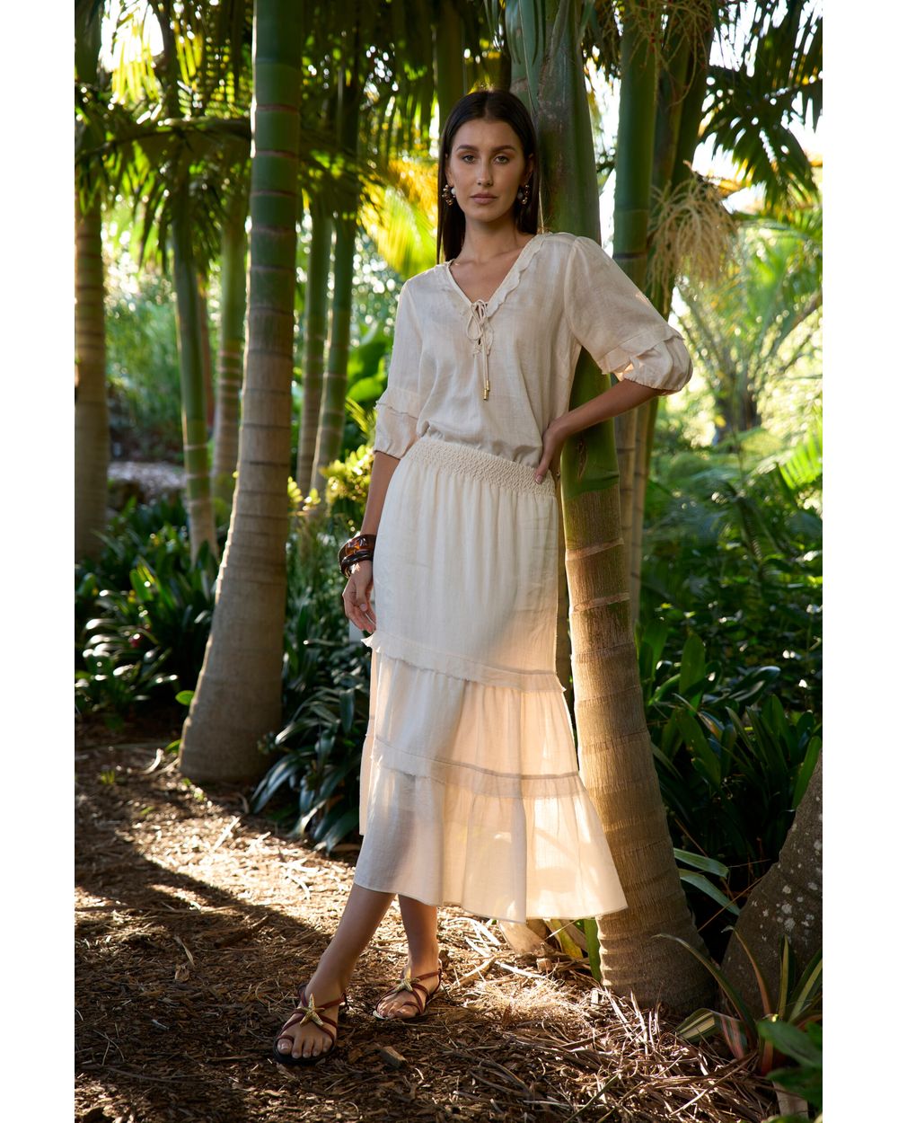 Waterlily Blouse in Bone