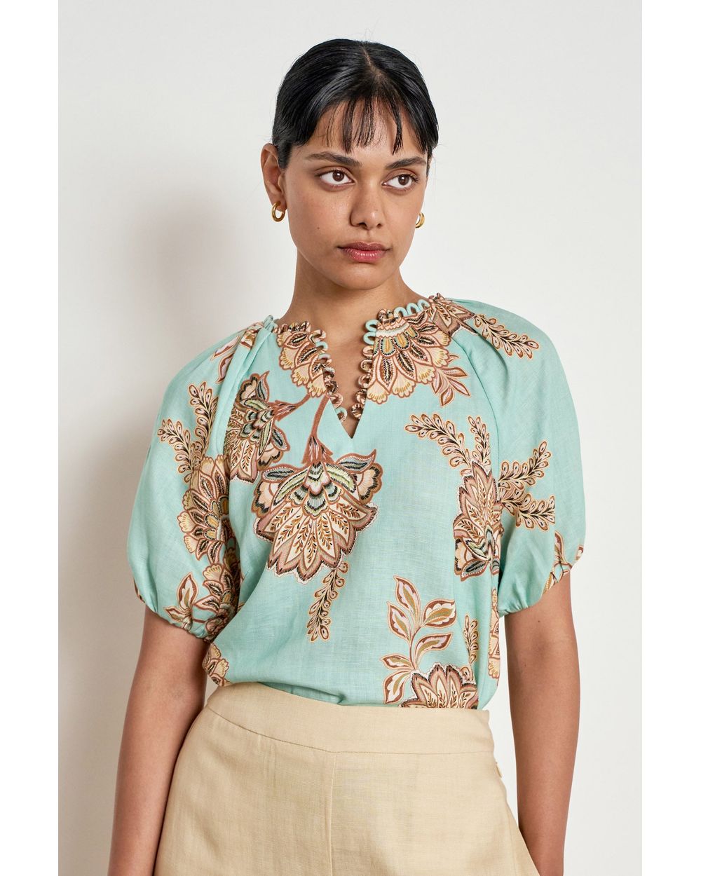 Zoe Kratzmann Perceive Top in Mint Kgari