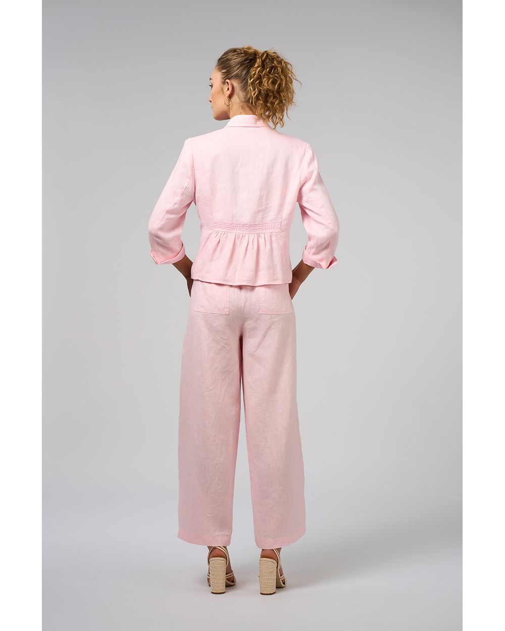 Firefly Jacket in Blush, back view