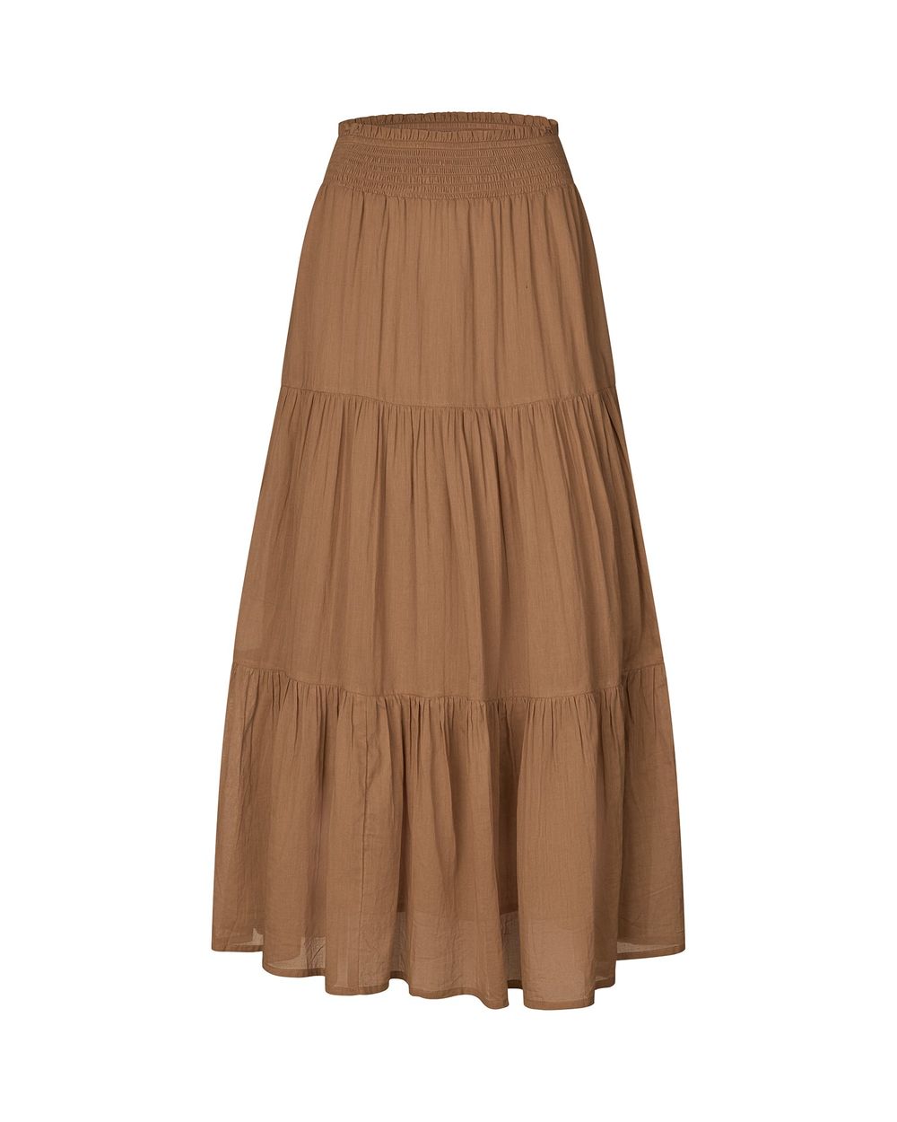 Lolly's Laundry Diamond Maxi Skirt in Camel, detail