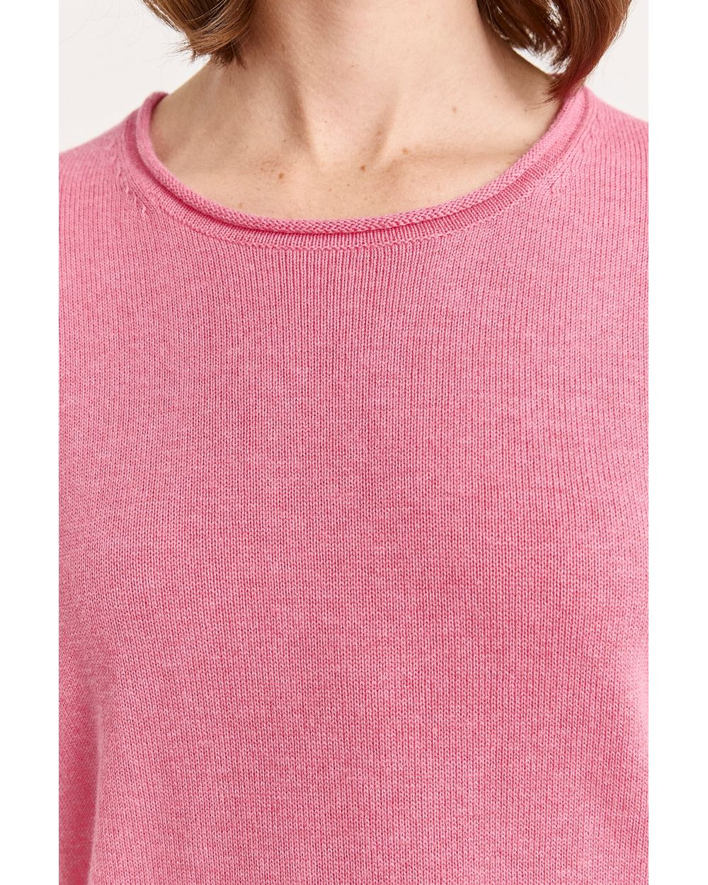 Short Sleeve Knit (Flamingo)