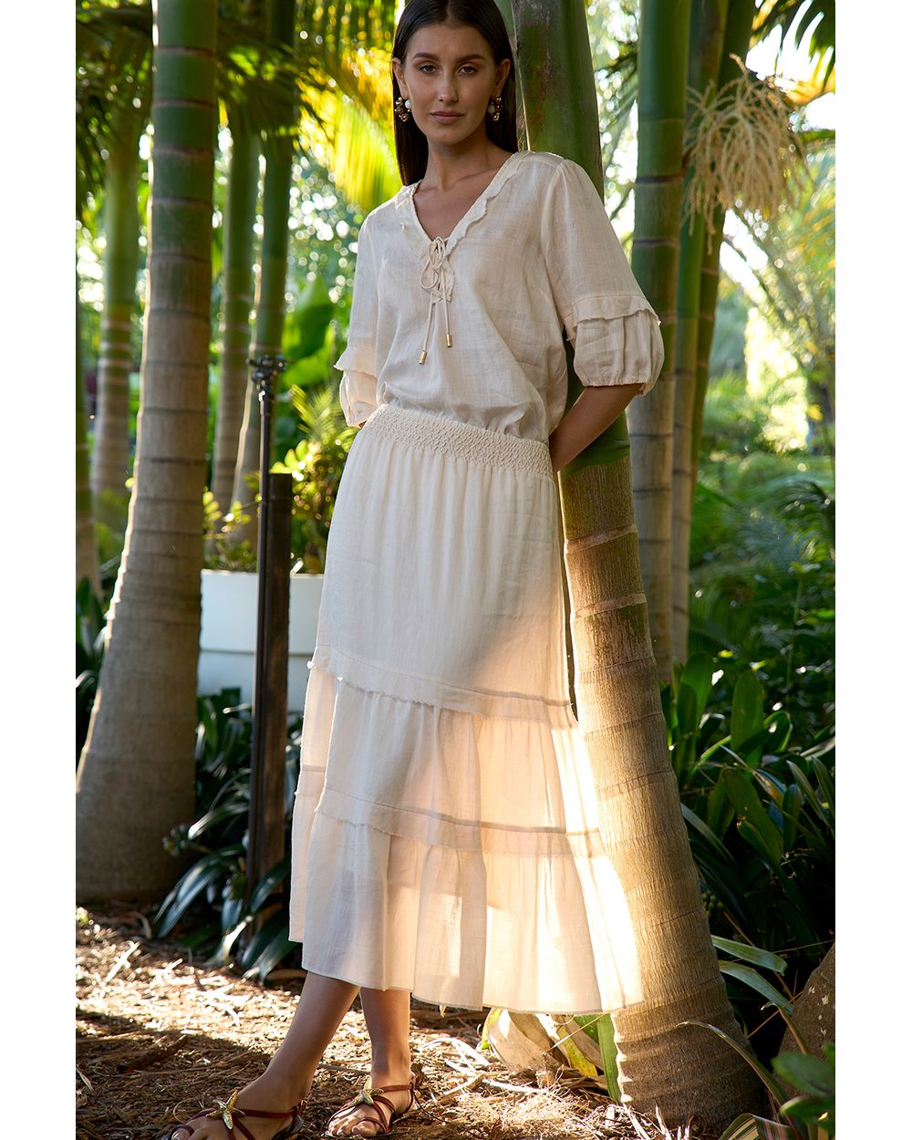 Waterlily Skirt in Bone
