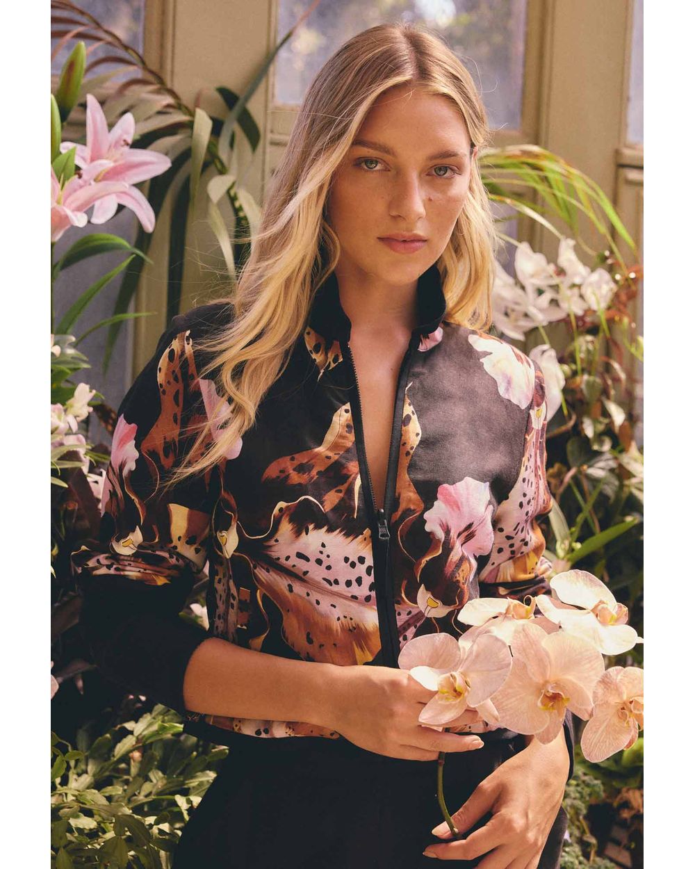 Delray Reversible Jacket (Sunset Orchid / Noir Orchid)