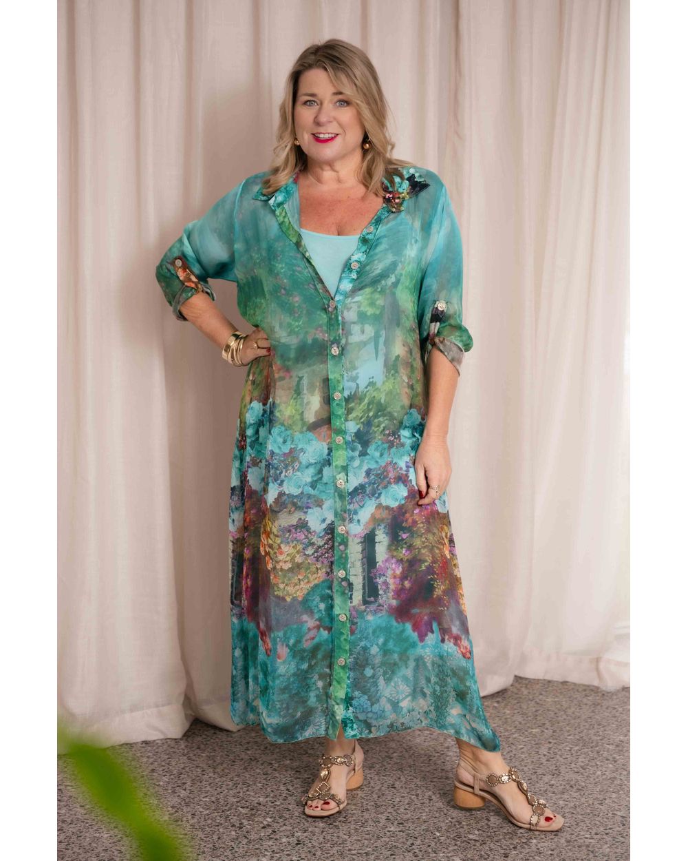 Enchanted Dress in Turquoise