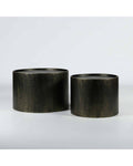Le Forge Drum Coffee Table in antique gold