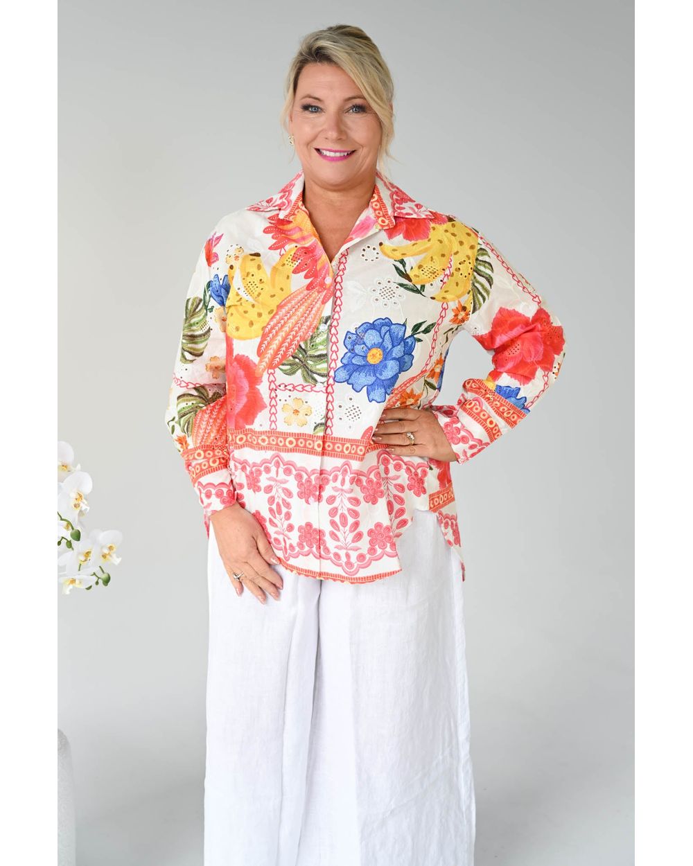 Rio Shirt in Floral print, detail