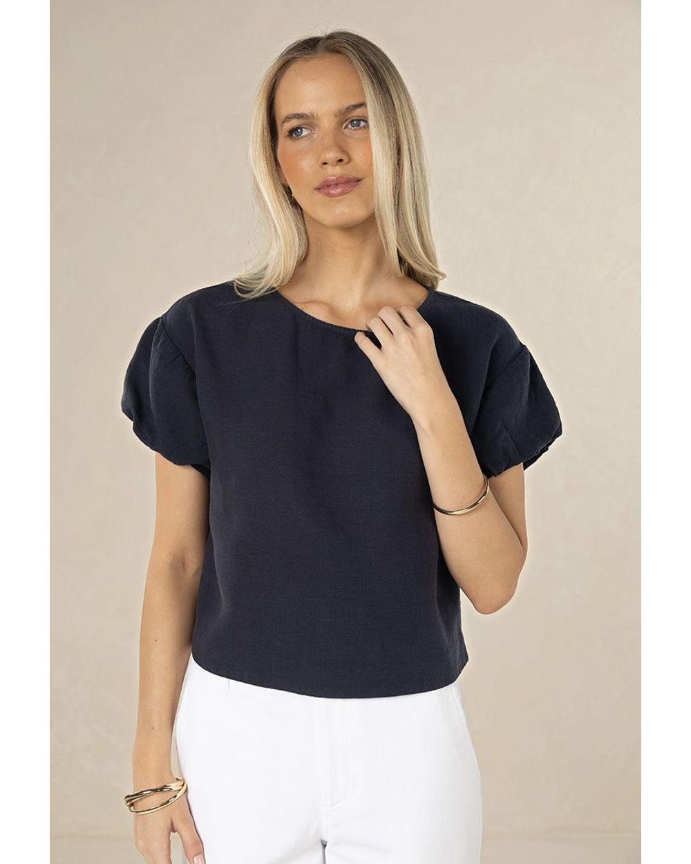 Humidity Marise Top in navy