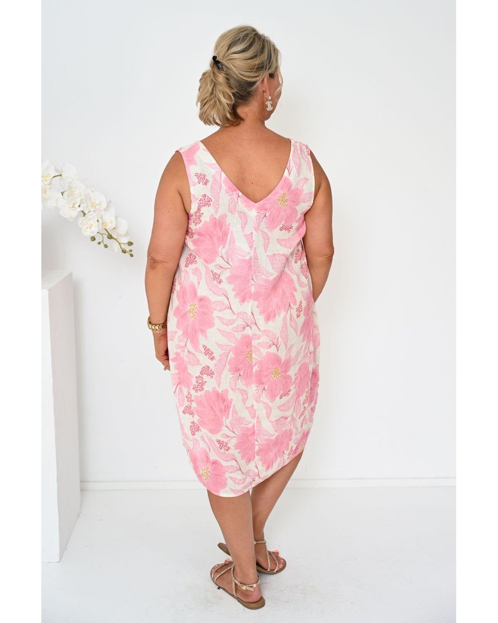 Lisa Short Dress in Chiara Fuchsia