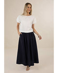 Humidity Sola Skirt in navy