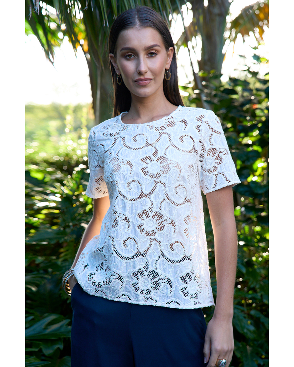 Moonstone Top (Silk White)