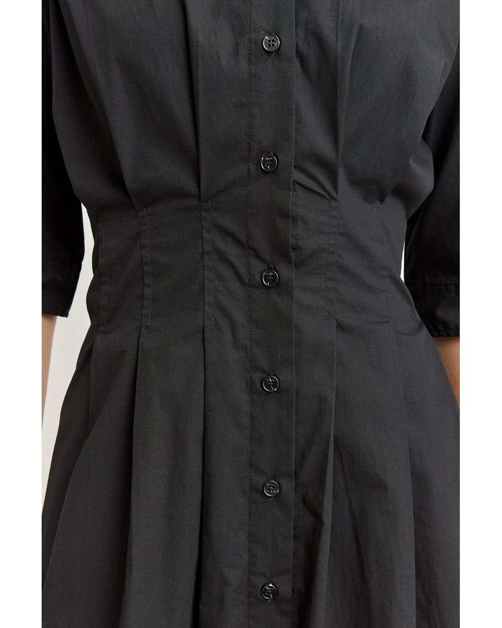 Fitted Waist Dress (Black)