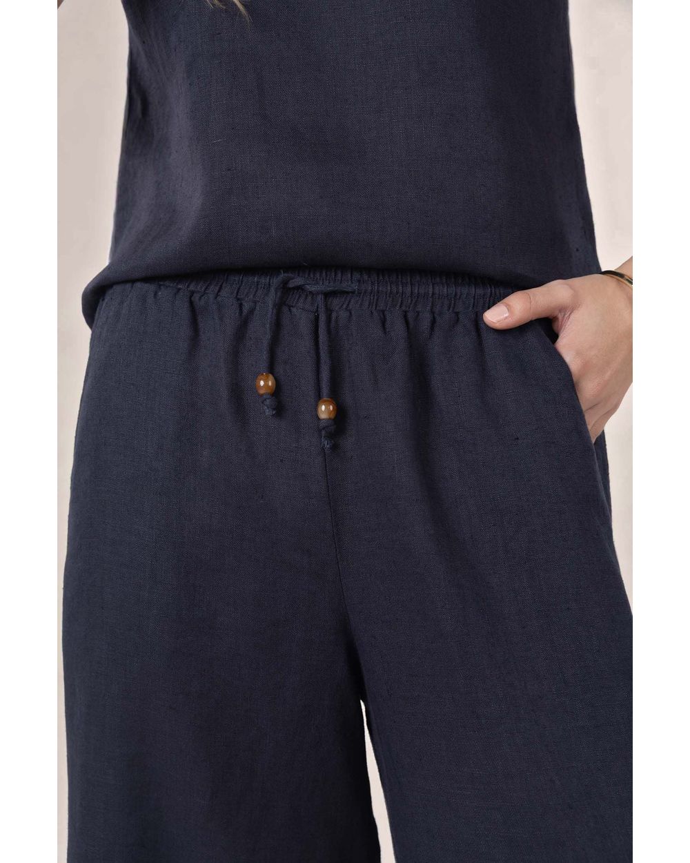 Humidity Lugano Pant in Navy and White