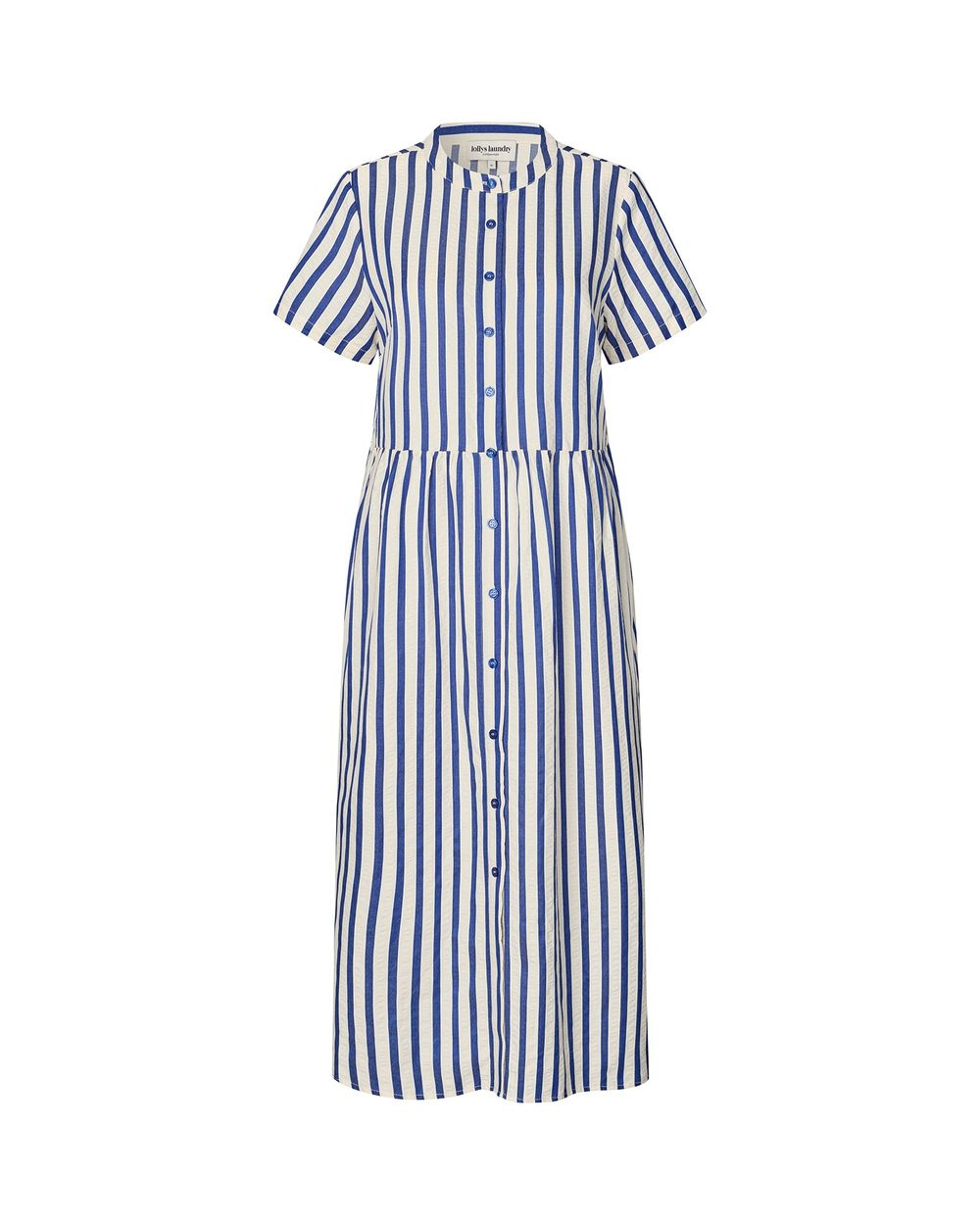 Lolly's Laundry Alya Maxi Dress in Blue stripe, detail