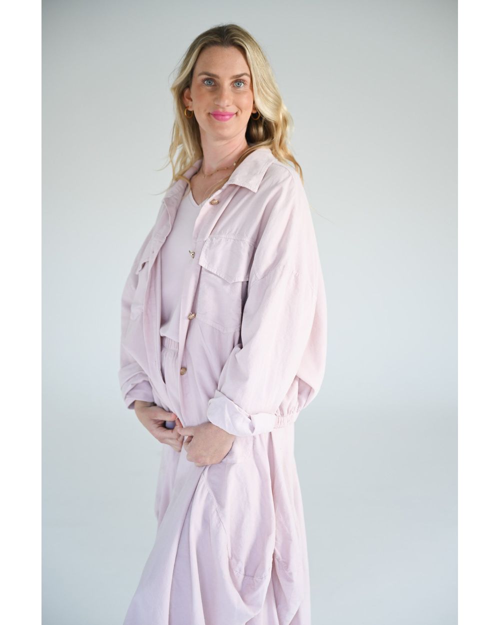 Portofino Cord Jacket in Pink
