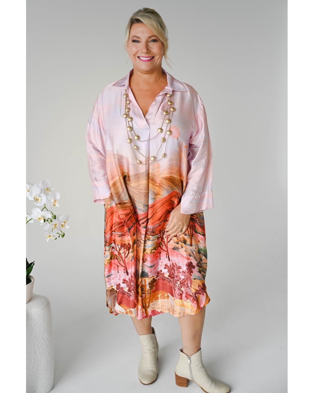 Soffice Dress in Pink