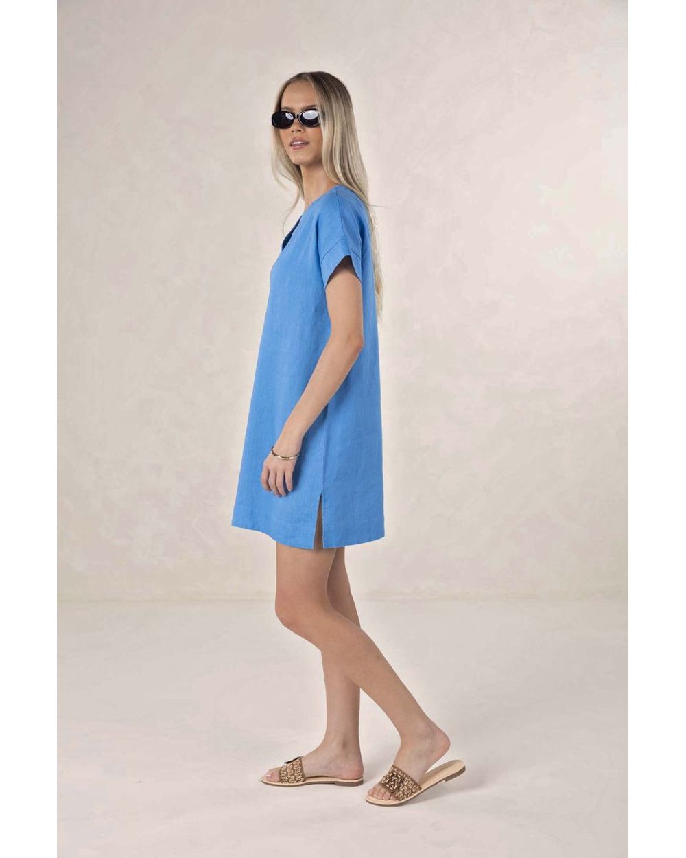 Humidity Yana Dress in Cornflower