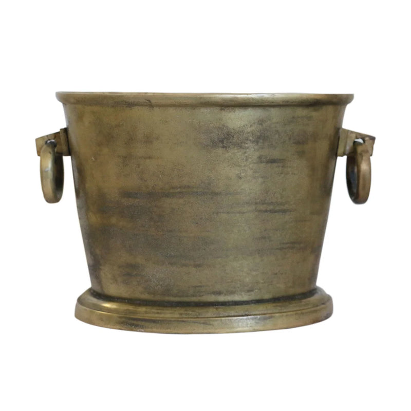 CC Interior - Cairo Antique Brass Finish Oval Champagne Bucket