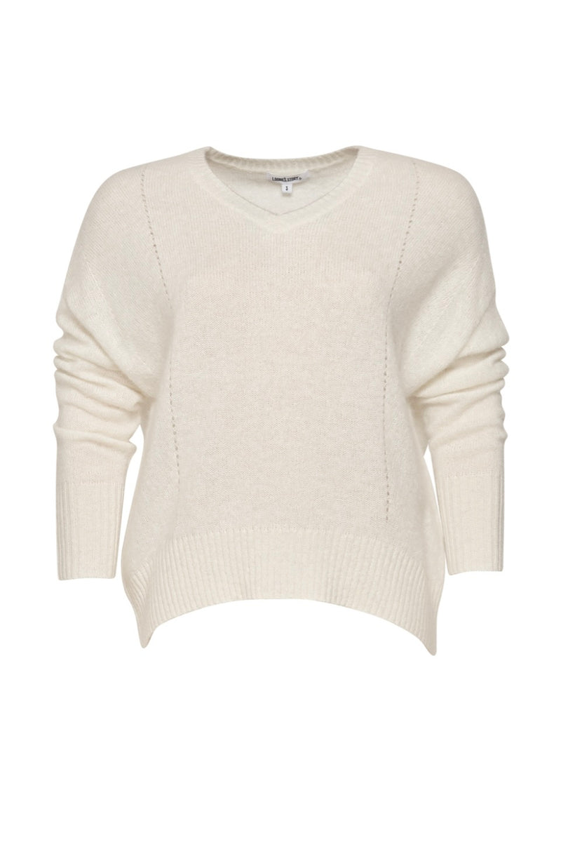 Loobies Story - Bardot Sweater Winter White