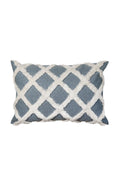 Avoca Check Light Blue Lumbar Cushion