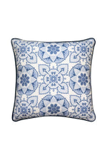Madras Link - Tile Blue Cushion