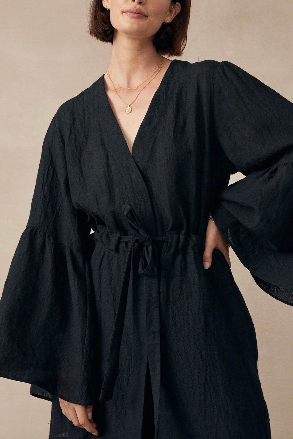 Gaia Kimono Black