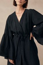 Maggie - Gaia Kimono Black