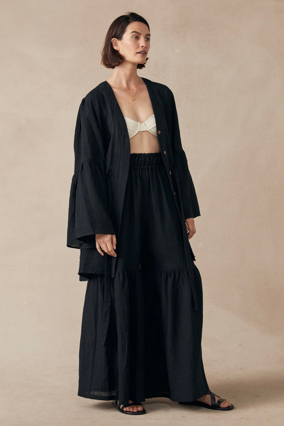 Gaia Kimono Black