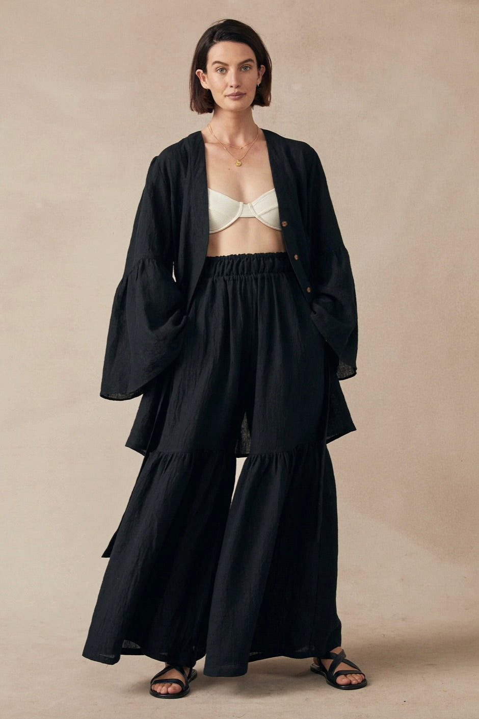 Gaia Kimono Black