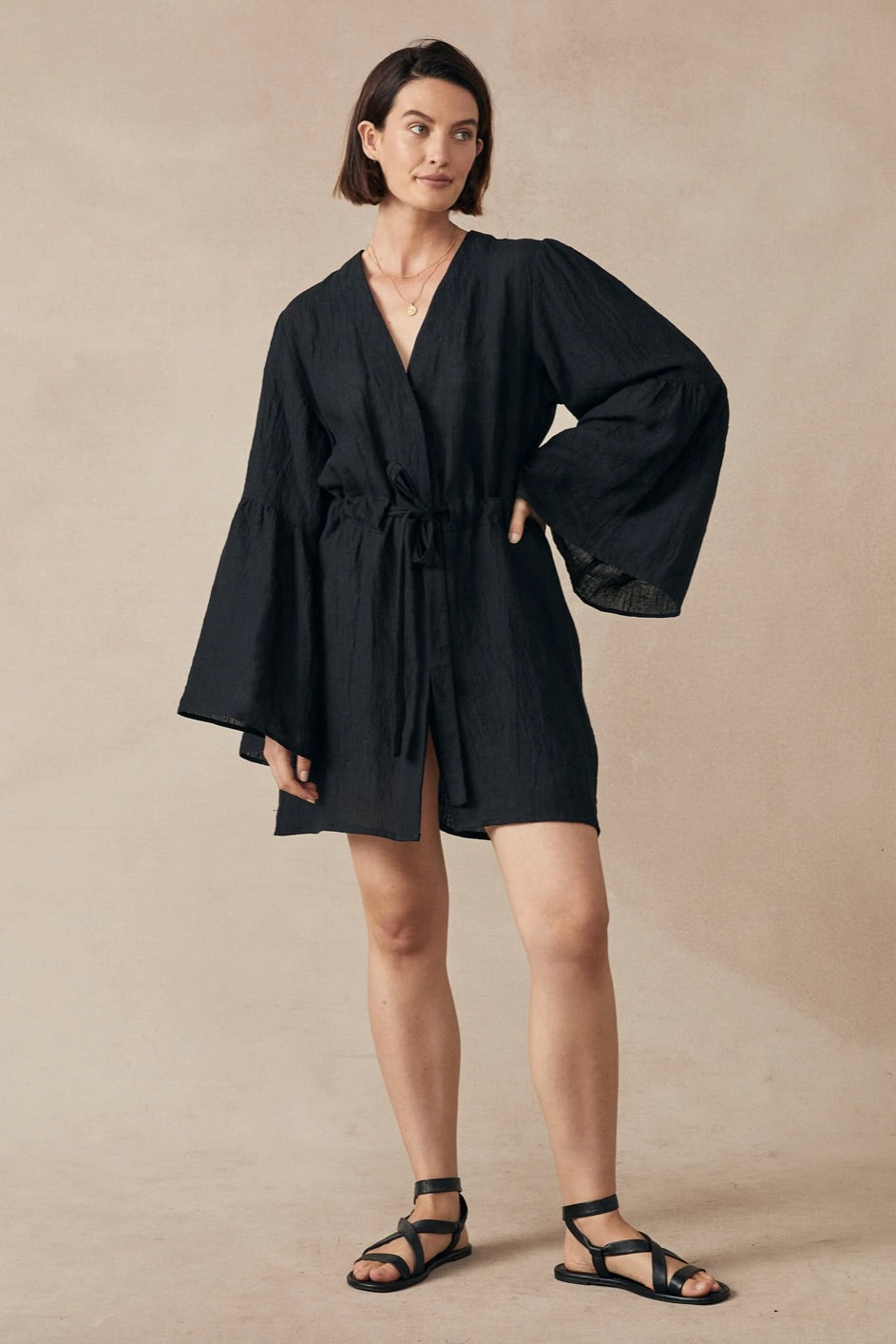 Gaia Kimono Black